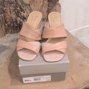 Franco Sarto Blush Block Heel Shoe Size 8